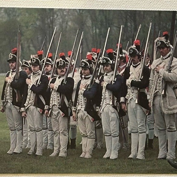 Valley Forge Framed Reenactment Vintage Postcard (1983) - Picture 5 of 10